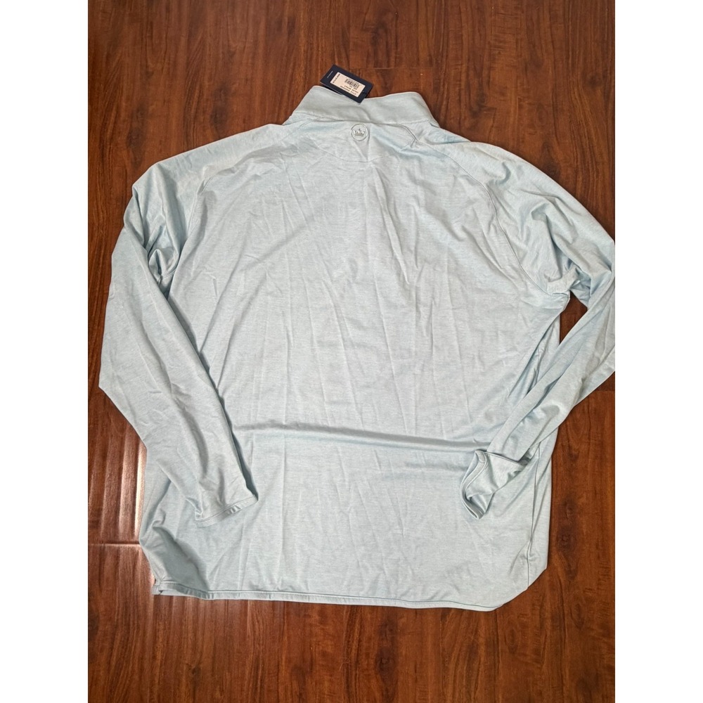 Peter Millar Crown Crafted Stealth Performance Quarter-Zip Blue Frost Sz XXL NWT - Picture 6 of 6